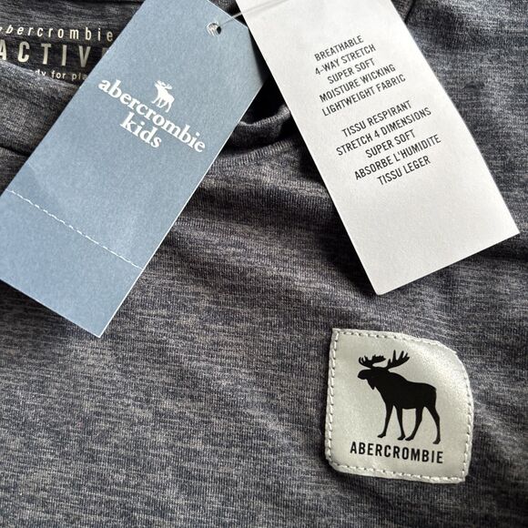 NWT Abercrombie Active Blue Long Sleeved Dri Fit Shirt Size 13/14 - Picture 4 of 7